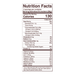 Foods Alive Maple & Cinnamon Sprouted Crisps 4 oz nutrition facts label