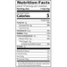 Foods Alive Organic Agar Powder 2 oz nutrition facts label