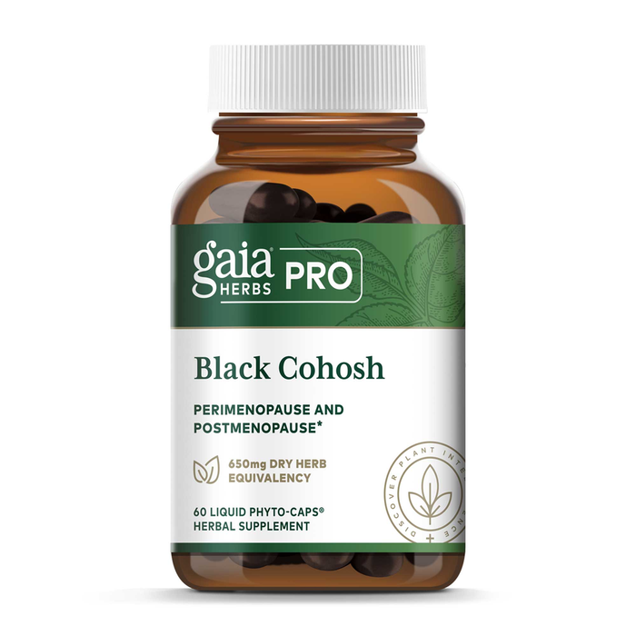 Gaia Herbs PRO Black Cohosh, 60 liquid phyto-caps, front of bottle