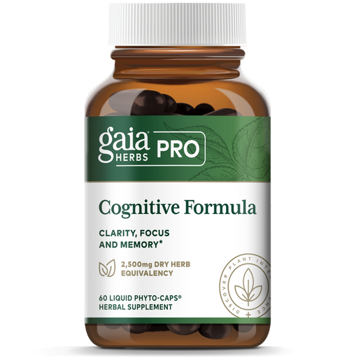 Gaia Herbs PRO Cognitive Formula, 60 liquid phyto-caps, front of bottle