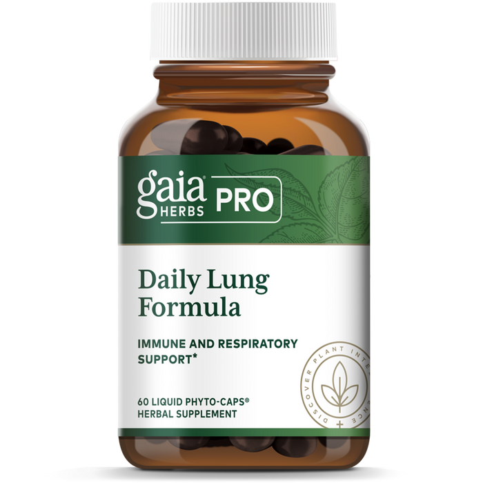 Gaia Herbs PRO Daily Lung Formula, 60 liquid phyto-caps, front of bottle