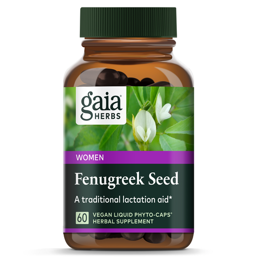 Gaia Herbs PRO Fenugreek 1170 mg, 60 liquid phyto-caps, front of bottle