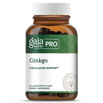 Gaia Herbs PRO Ginkgo, 60 liquid phyto-caps, front of bottle