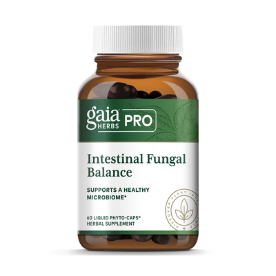 Gaia Herbs PRO Intestinal Fungal Balance, 60 capsules, front of bottle
