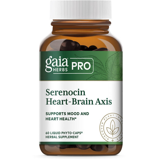 Gaia Herbs PRO Serenocin Heart-Brain Axis, 60 capsules, front of bottle