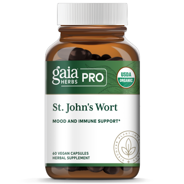 Gaia Herbs PRO St. John's Wort 330 mg, 60 capsules, front of bottle