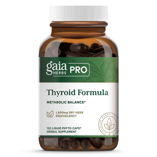 Gaia Herbs PRO Thyroid Formula, 120 liquid phyto-caps, front of bottle