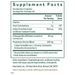 Gaia Herbs PRO Thyroid Formula 120 liquid phyto-caps supplement facts label