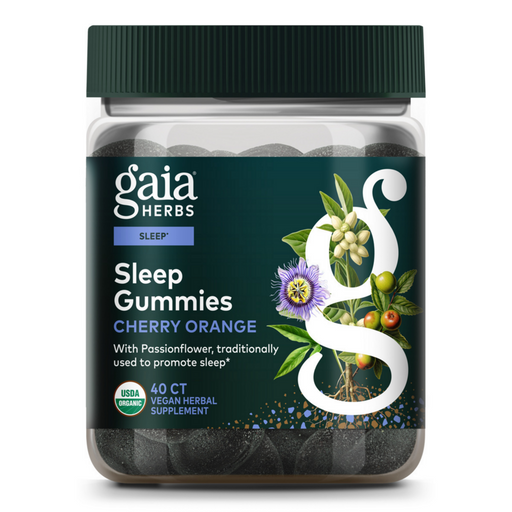 Gaia Herbs Sleep Gummies, 40 gummies, front of bottle