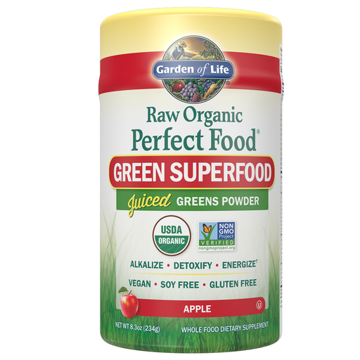Garden of Life Perfect Food RAW Organic Apple, 231 g, front of tub
