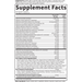 Garden of Life Vitamin Code 50 & Wiser Men supplement facts label