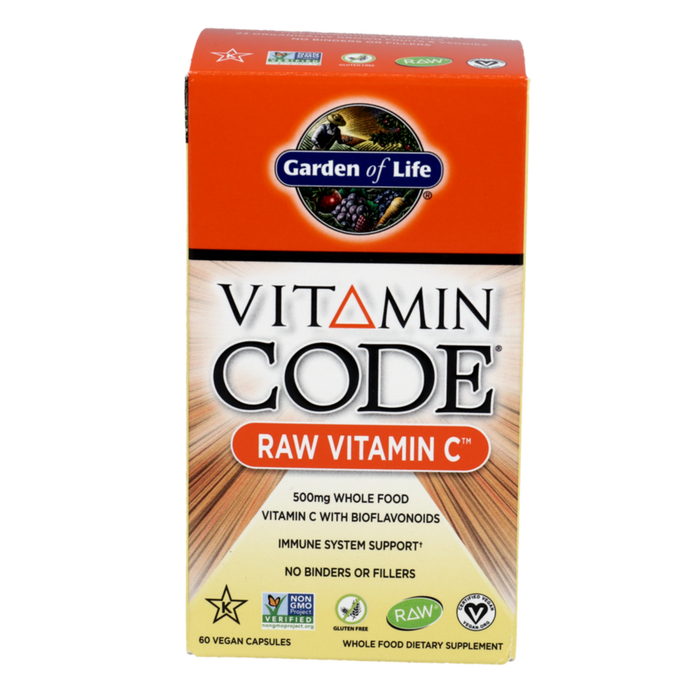 Garden of Life Vitamin Code RAW Vitamin C, 60 veg capsules, front of box