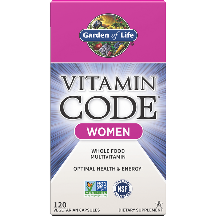 Garden of Life Vitamin Code Women's Multivitamin, 120 veg capsules, front of box