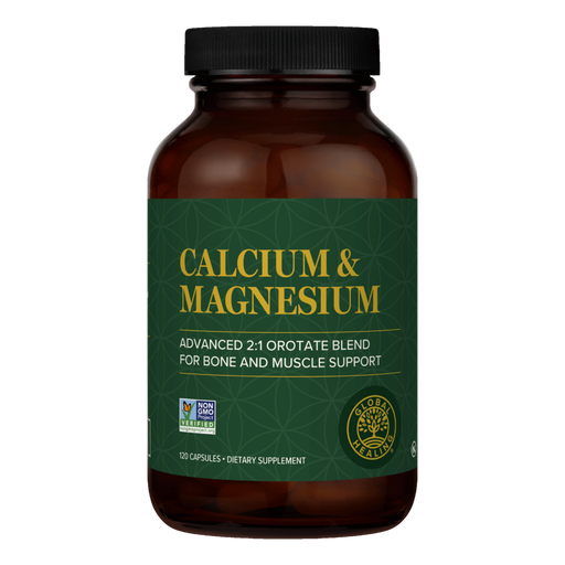 Global Healing Calcium & Magnesium, 120 capsules, front of bottle