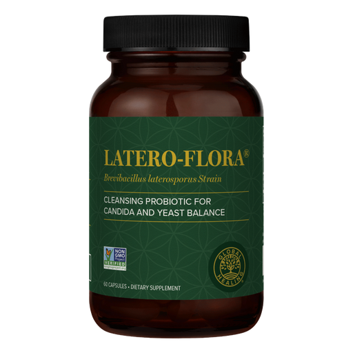 Global Healing Latero-Flora, 60 capsules, front of bottle