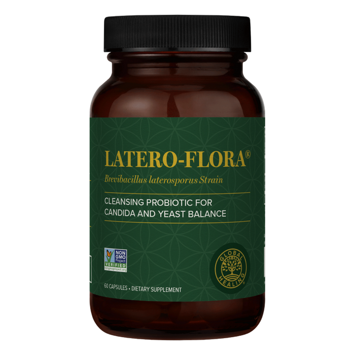 Global Healing Latero-Flora, 60 capsules, front of bottle