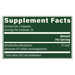 Global Healing Latero-Flora 60 capsules supplement facts label
