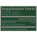 Global Healing Supercharged C60 30 capsules supplement facts label
