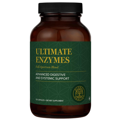 Global Healing Ultimate Enzymes, 120 capsules, front of bottle