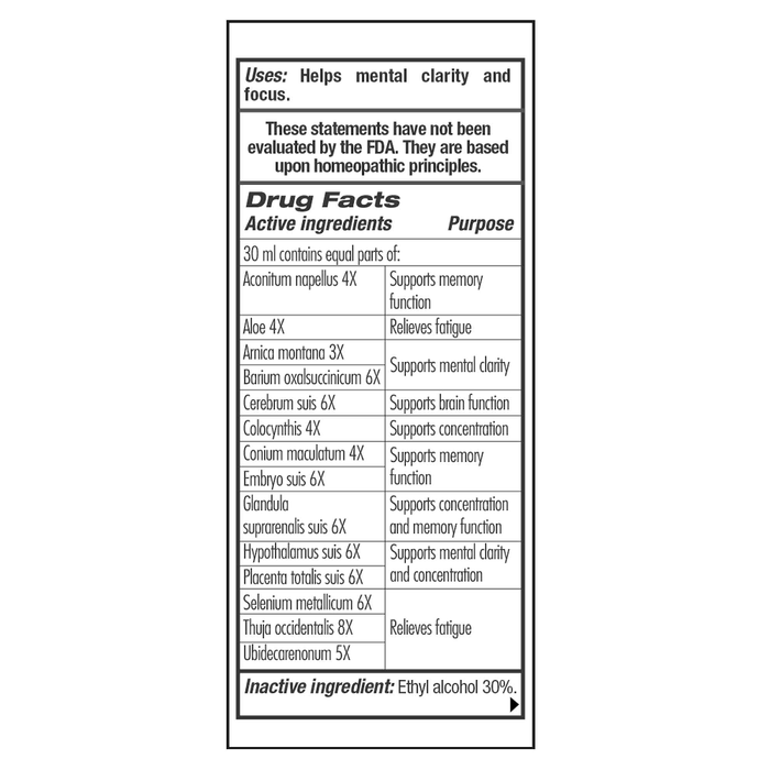 Guna Healthy Brain 1 fl oz full label