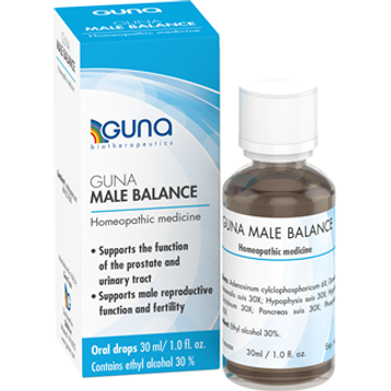 Guna Male Balance, 30 mL, front of box