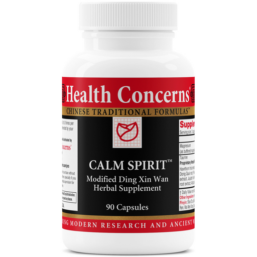 Health Concerns Calm Spirit, 90 capsules, front of bottle
