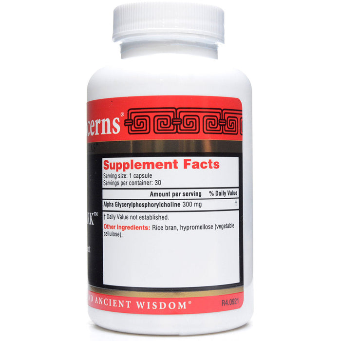 Health Concerns Cogni-spark 30 capsules supplement facts label