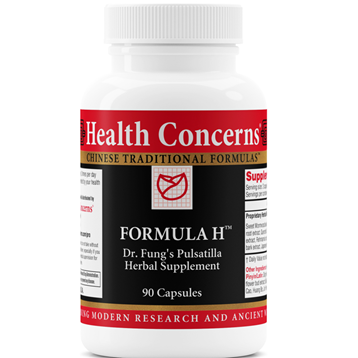 Health Concerns Formula H, 90 capsules, front of bottle