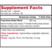 Health Concerns Power Mushrooms 90 capsules supplement facts label