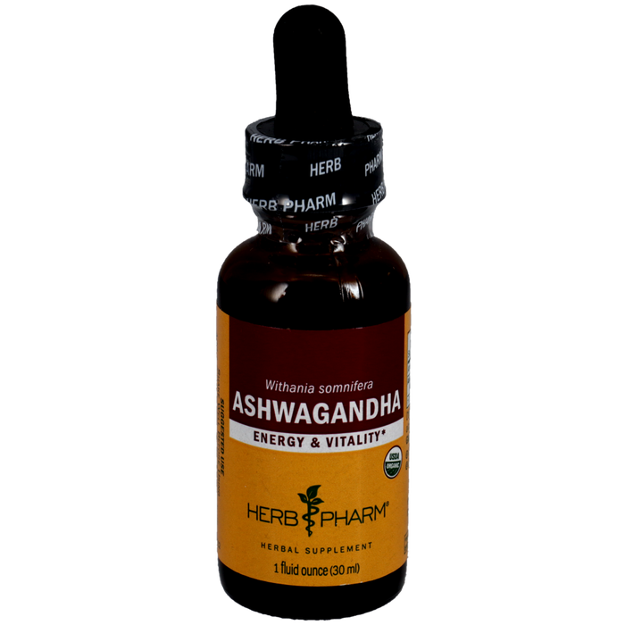 Herb Pharm Ashwagandha, 1 fl oz, front of dropper bottle