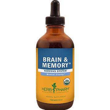 Herb Pharm Brain & Memory Tonic Compound, 4 fl oz, front of bottle