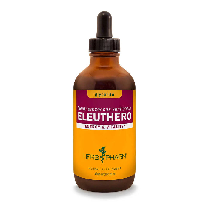Herb Pharm Eleuthero Glycerite, 4 fl oz, front of bottle