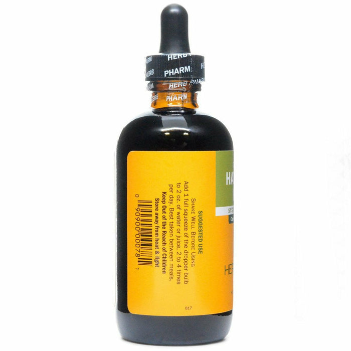 Herb Pharm Hawthorn Blend 4 fl oz suggested use label