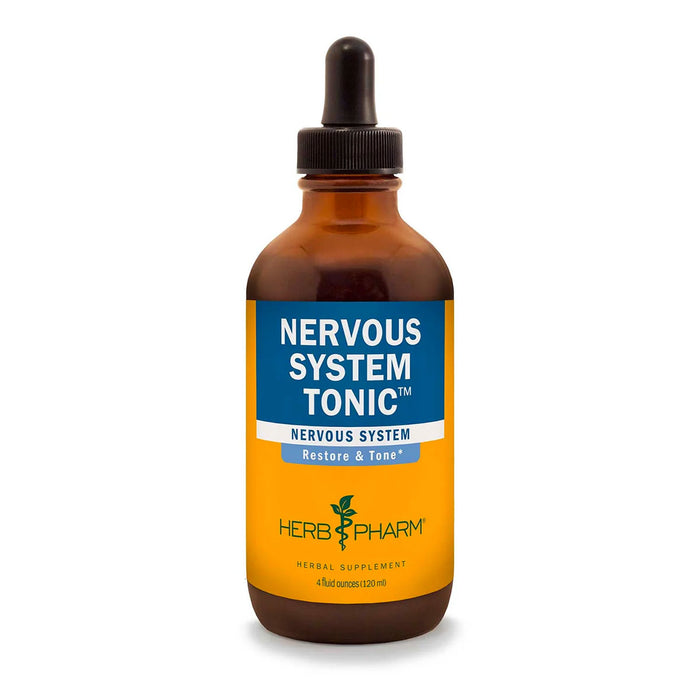 Herb Pharm Nervous System Tonic Compound, 4 fl oz, front of bottle