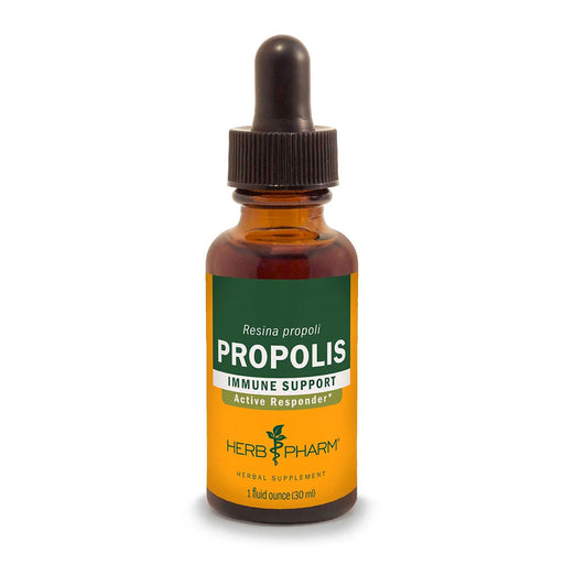 Herb Pharm Propolis (Resina propoli), 1 fl oz, front of dropper bottle