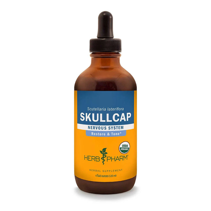 Herb Pharm Skullcap (Scutellaria lateriflora), 4 fl oz, front of bottle