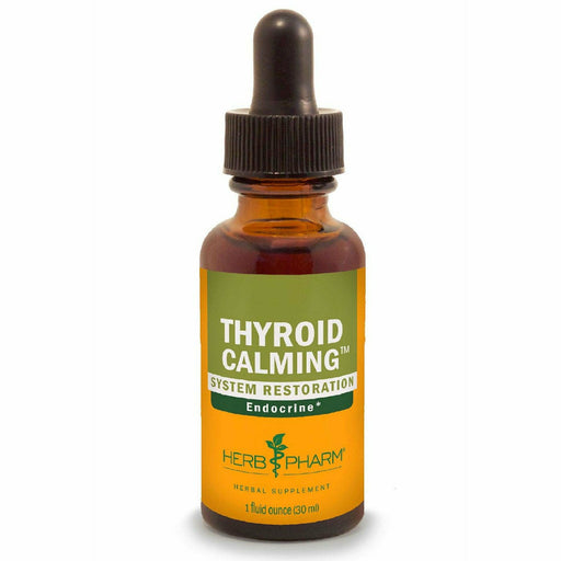 Herb Pharm Thyroid Calming Compound, 1 fl oz, front of dropper bottle