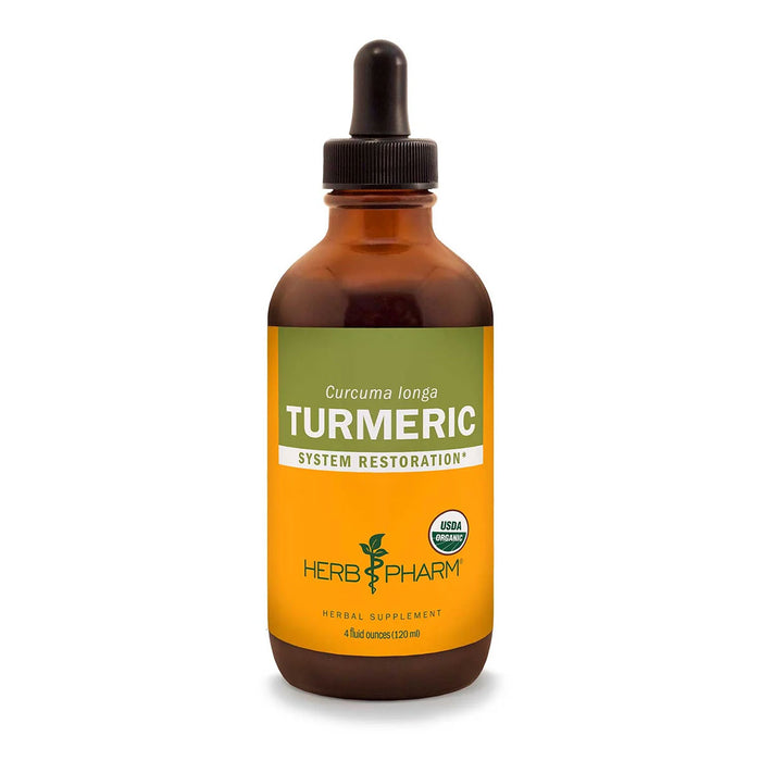 Herb Pharm Turmeric (Curcuma longa), 4 fl oz, front of bottle