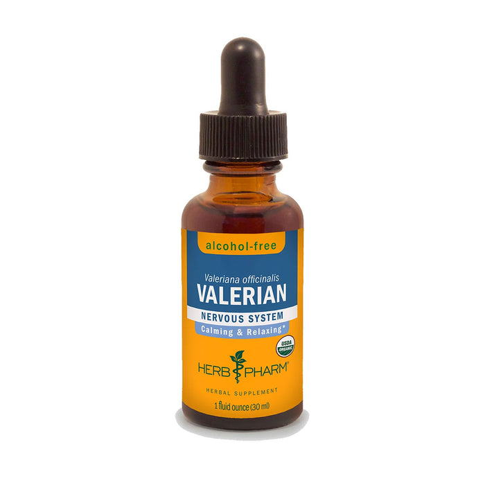 Herb Pharm Valerian Alcohol-Free, 1 fl oz, front of dropper bottle