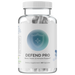 Supplement bottle that is labeled ' defend pro' on a white background and white lid