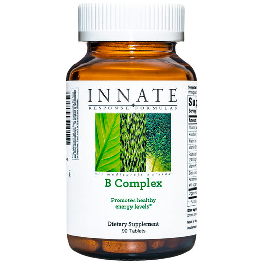 Supplement bottle labeled 'Innate Response Formulas B Complex' on a white background