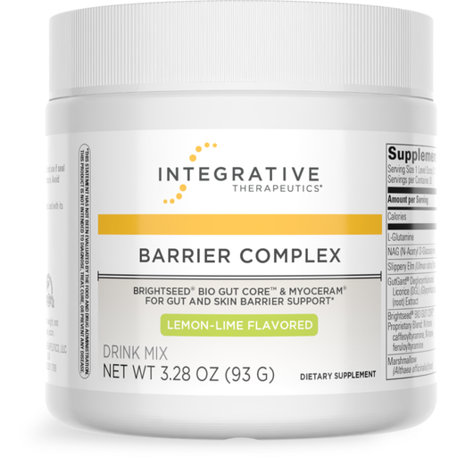 Integrative Therapeutics Barrier Complex Drink Mix, 3.28 oz, front of canister