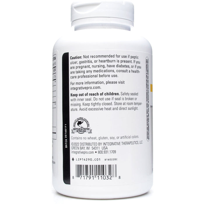 Integrative Therapeutics Panplex 2-Phase 180 capsules warnings label