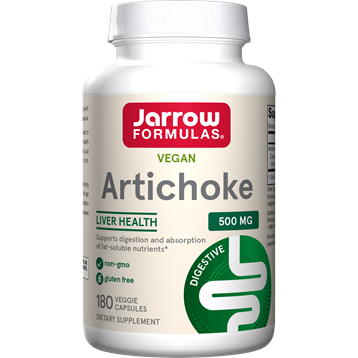 Jarrow Formulas Artichoke 500 mg, 180 capsules, front of bottle