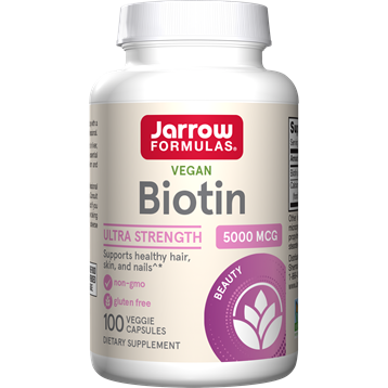 Jarrow Formulas Biotin 5 mg, 100 capsules, front of bottle