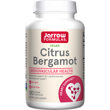 Jarrow Formulas Citrus Bergamot 500 mg, 120 veggie capsules, front of bottle
