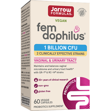 Jarrow Formulas Fem-Dophilus Shelf Stable 1 Billion, 60 capsules, front of box
