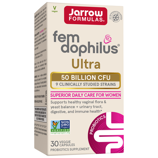 Jarrow Formulas Fem-Dophilus Ultra Shelf Stable, 30 capsules, front of box