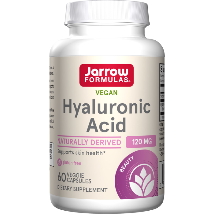 Jarrow Formulas Hyaluronic Acid 120 mg, 60 veggie capsules, front of bottle