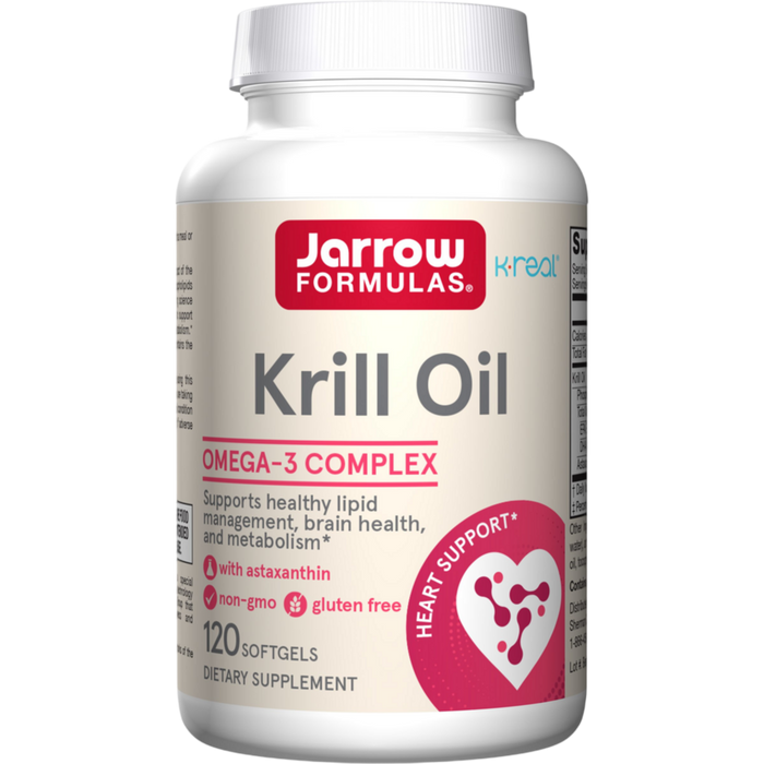 Jarrow Formulas Krill Oil, 120 softgels, front of bottle